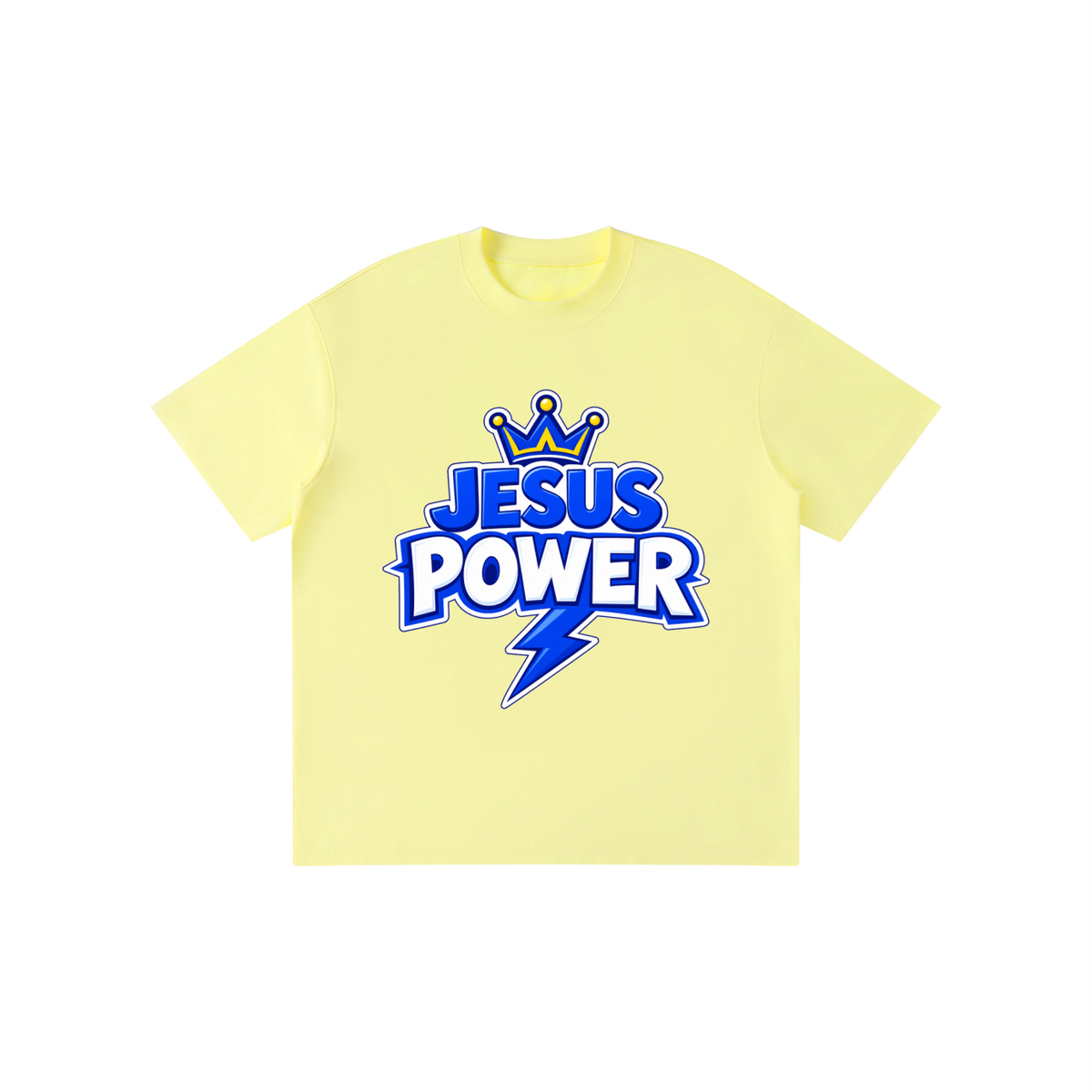 Jesus Power Kid’s Solid Crewneck T-Shirt