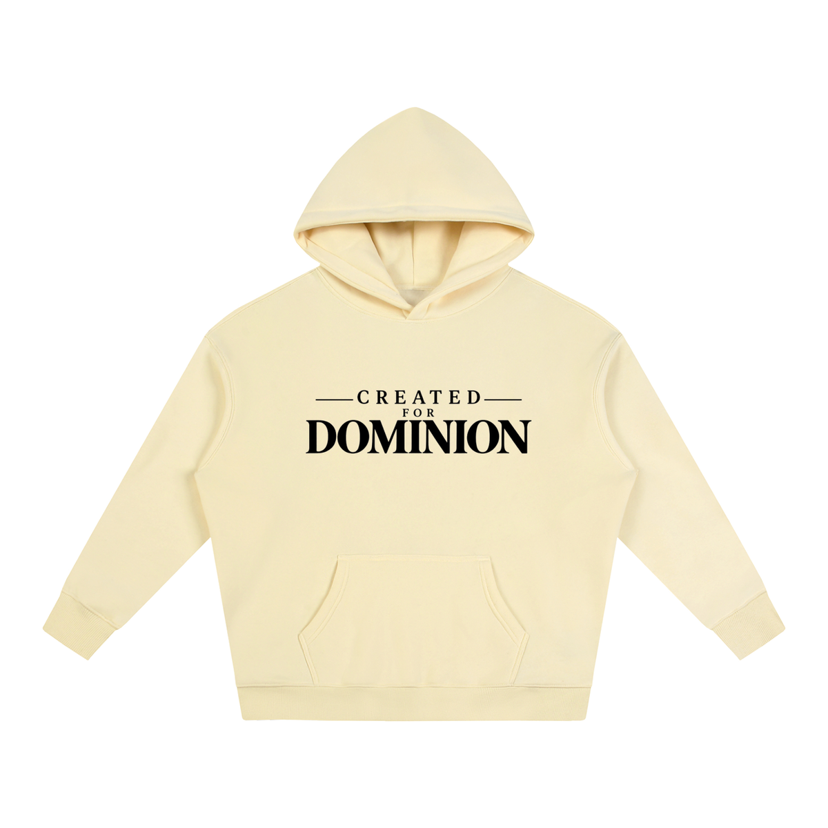 Created for Dominion Oversize Hoodie – White & Apricot | Men's Christian Hoodie