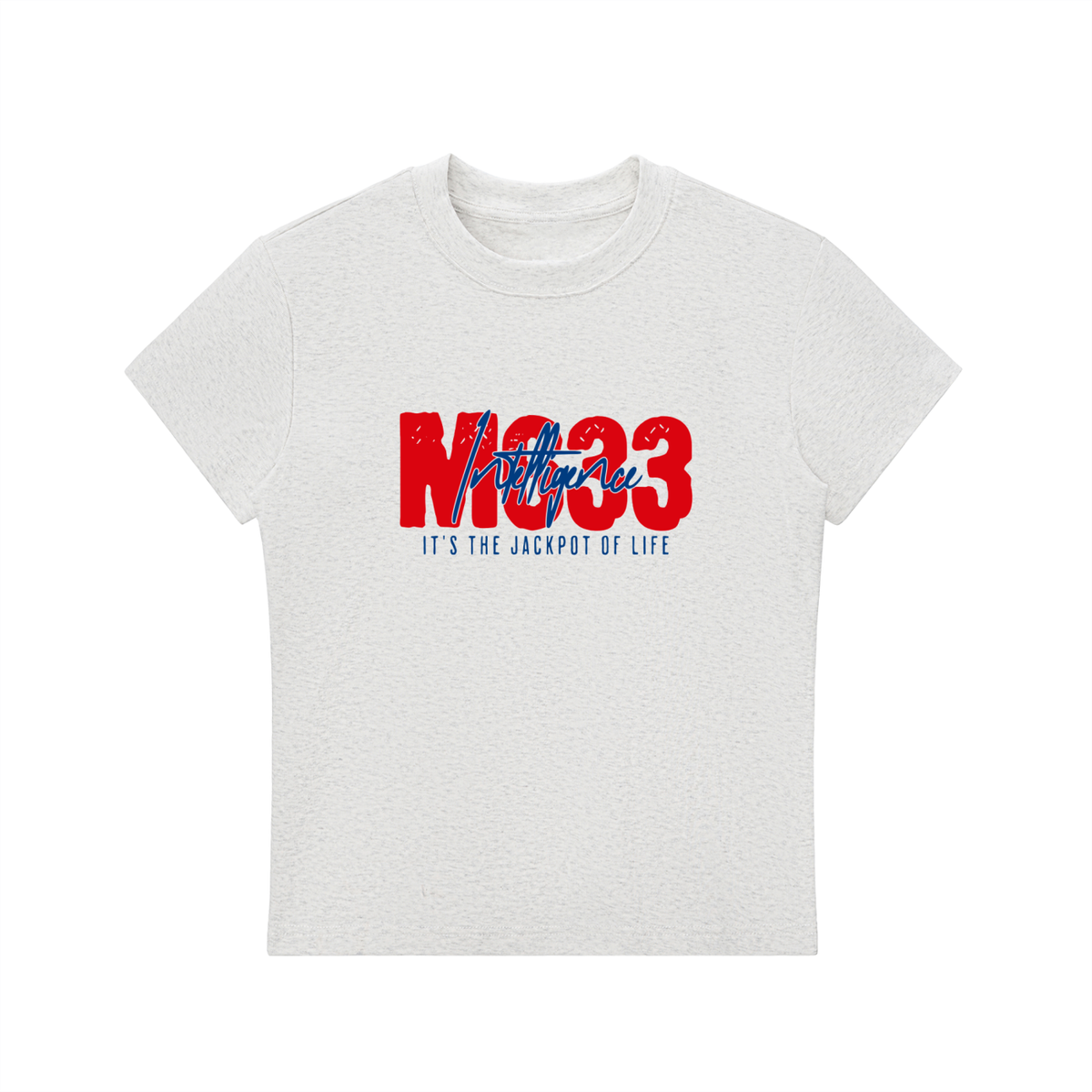 Essential Bodycon Crewneck T-Shirt with M6:33 Intelligence jackpot. A call to kingdom service and prosperity