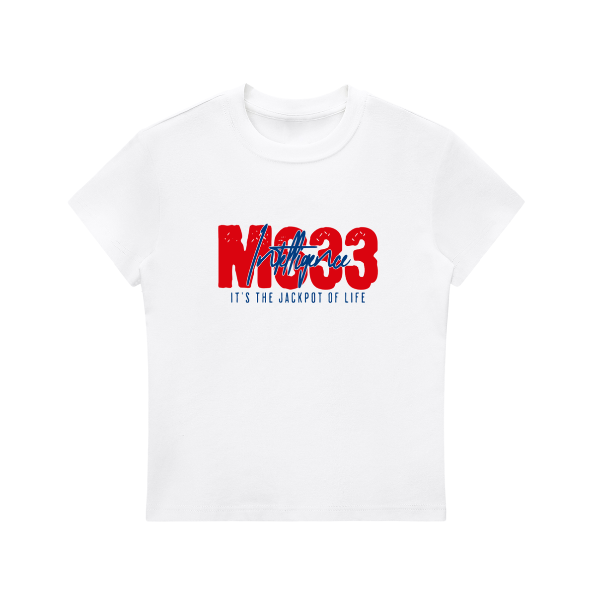 Essential Bodycon Crewneck T-Shirt with M6:33 Intelligence jackpot. A call to kingdom service and prosperity