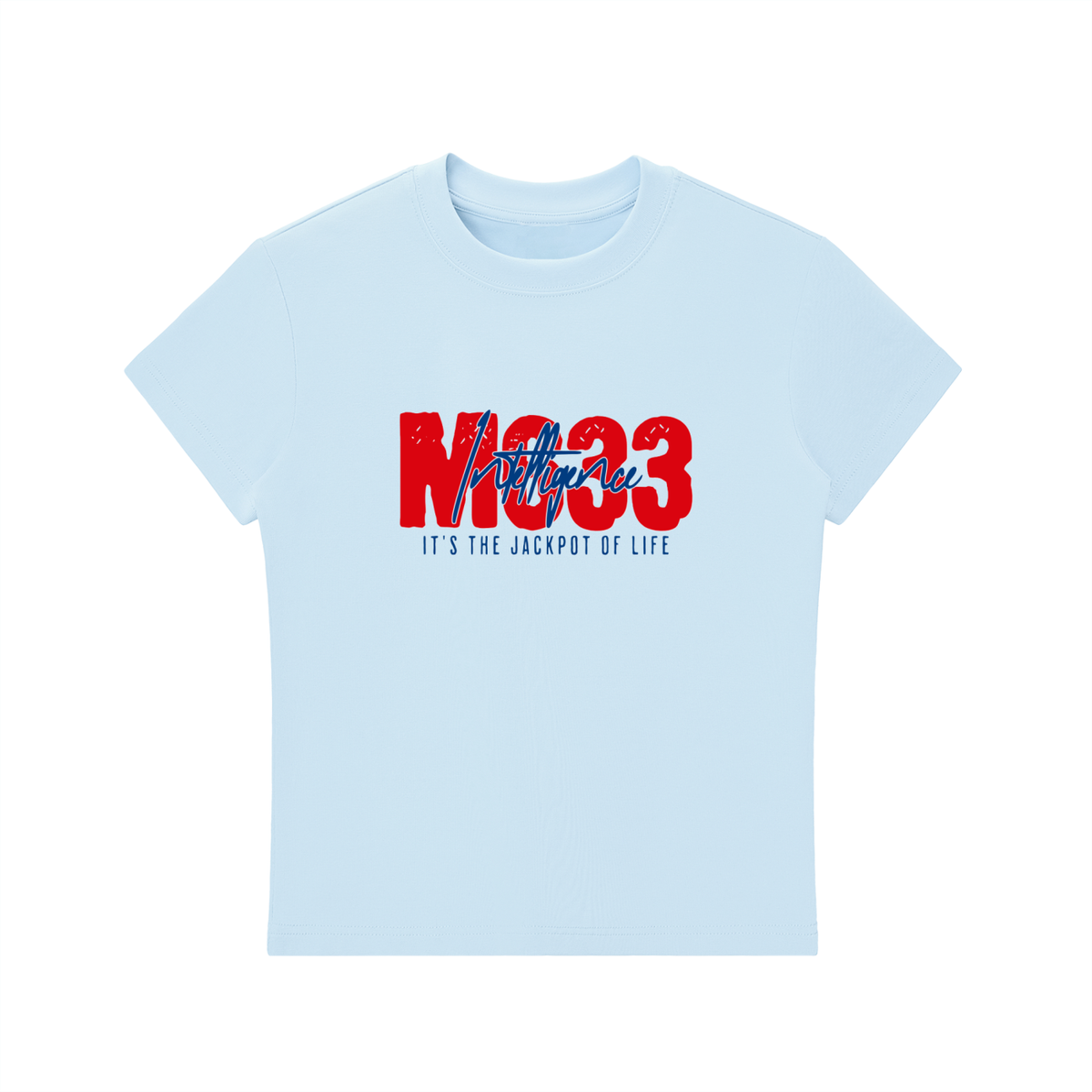 Essential Bodycon Crewneck T-Shirt with M6:33 Intelligence jackpot. A call to kingdom service and prosperity