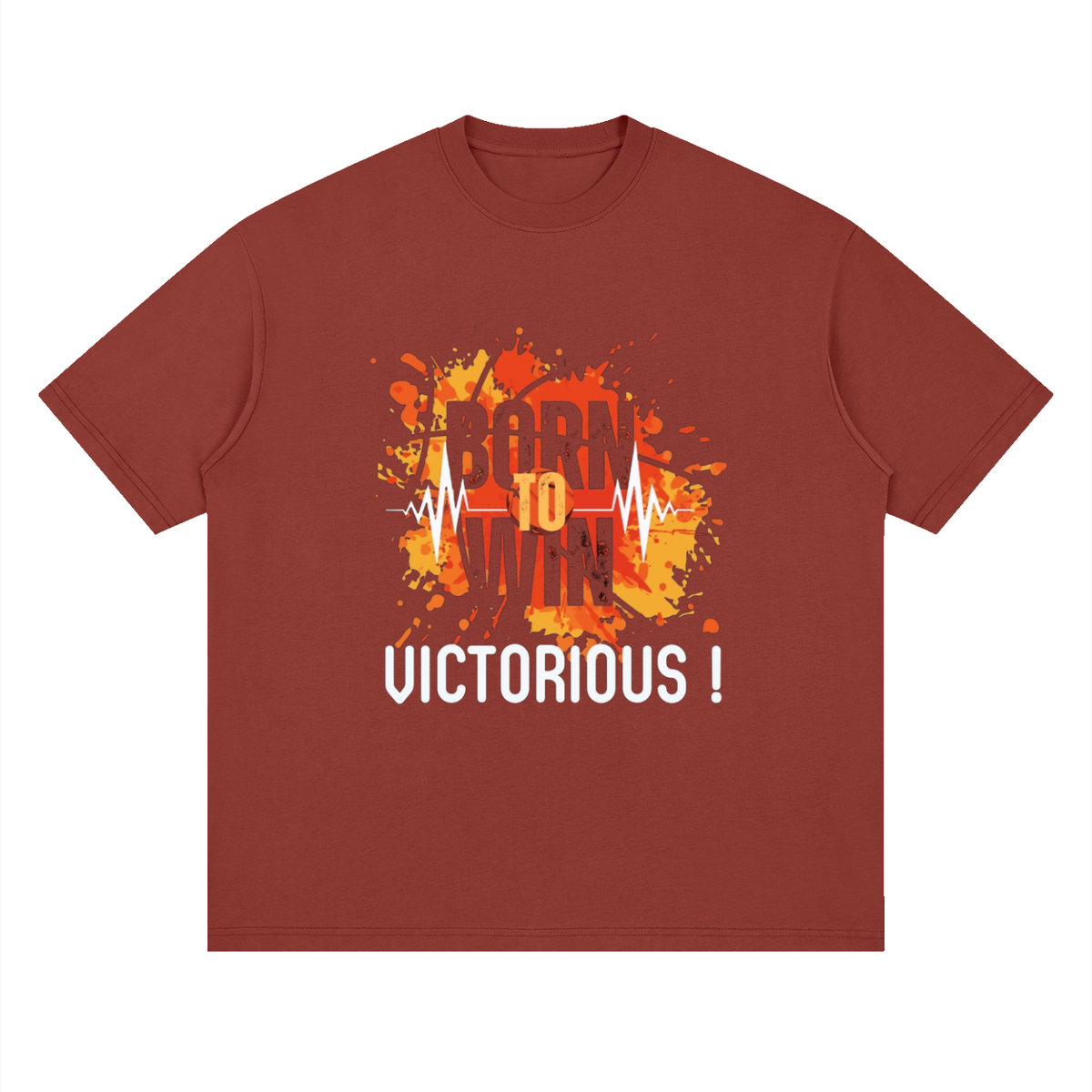 BORN TO WIN Oversized Tee | Men's Christian Streetwear T-Shirt