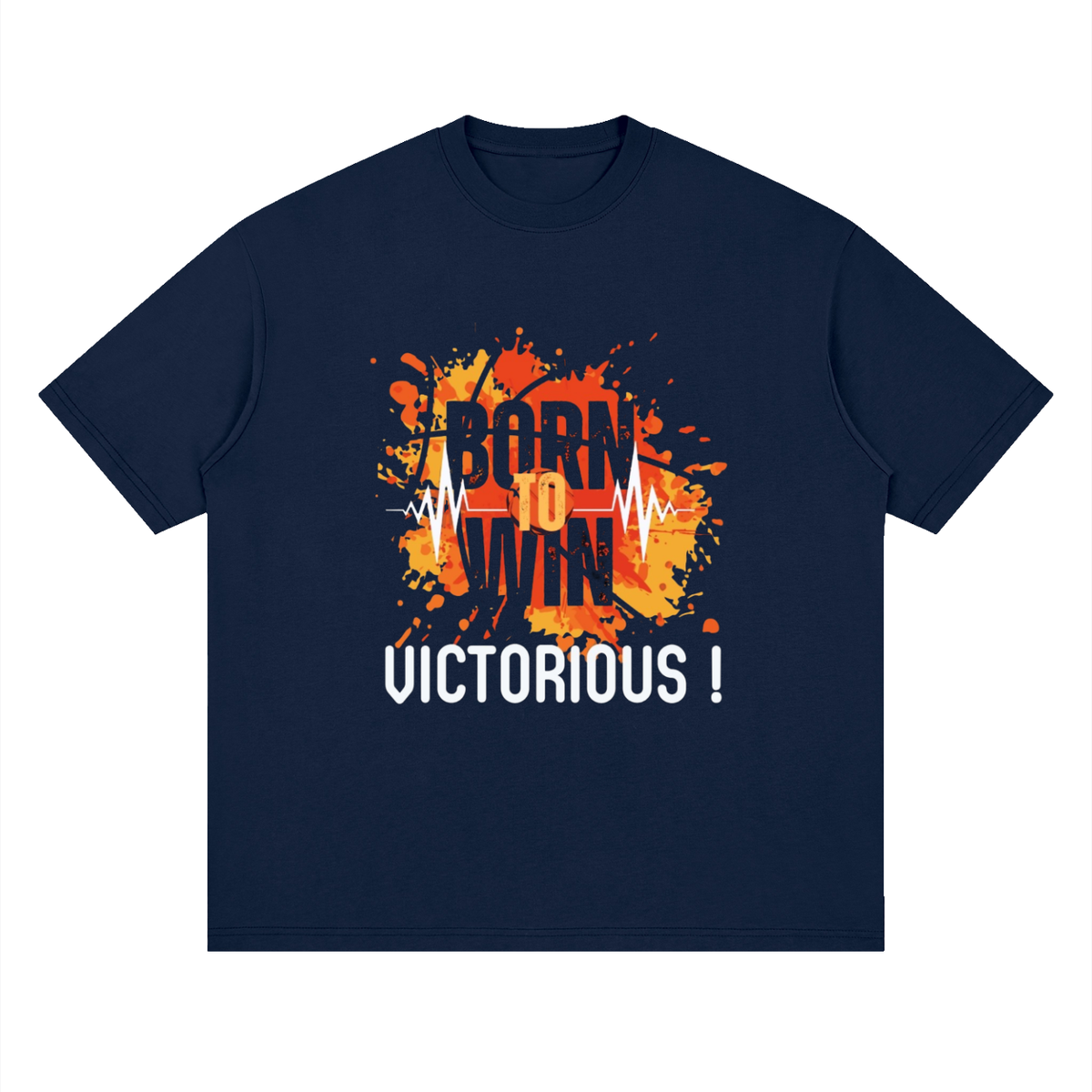BORN TO WIN Oversized Tee | Men's Christian Streetwear T-Shirt