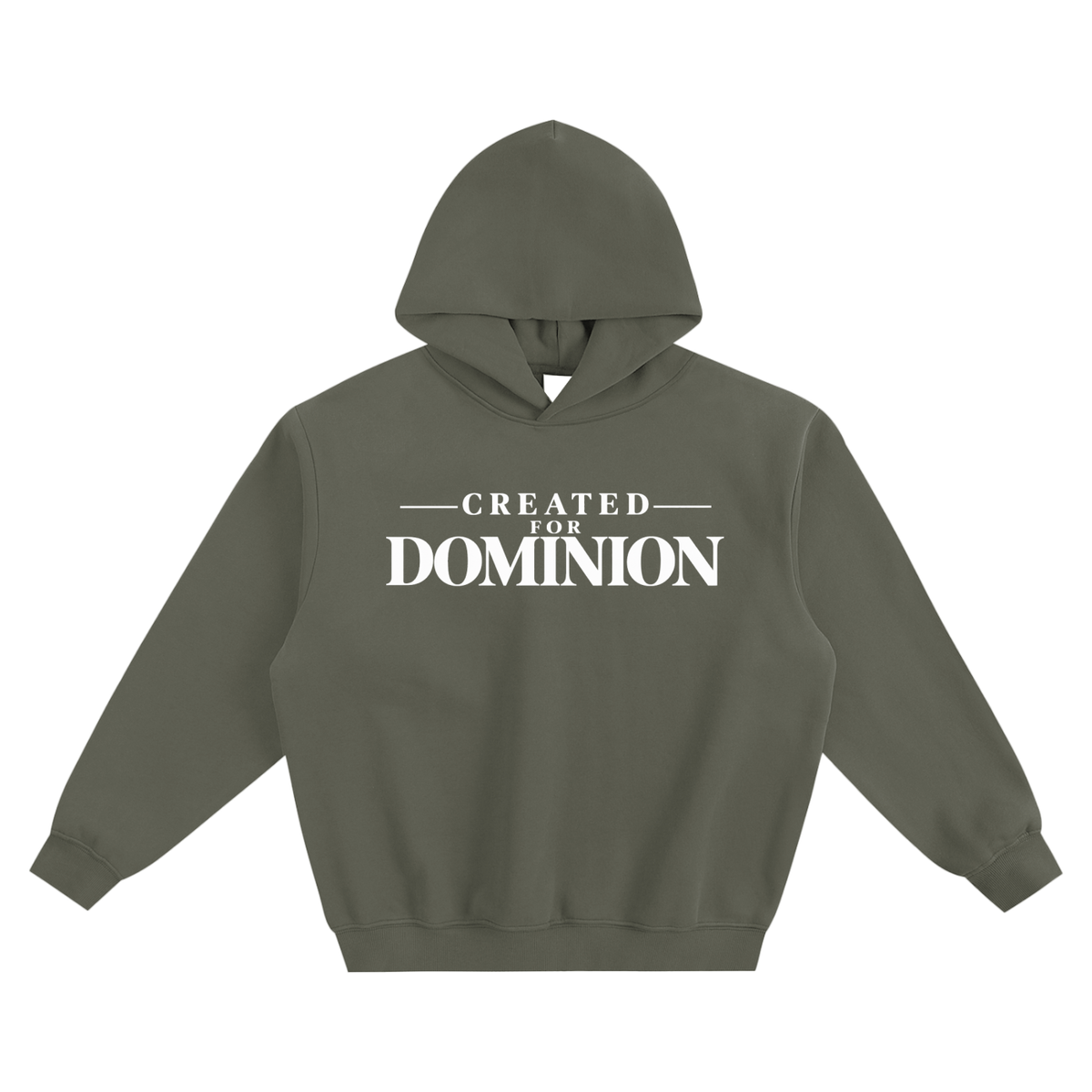 Created for Dominion Boxy Hoodie – Green, Black & Grey | Men's Christian Hoodie