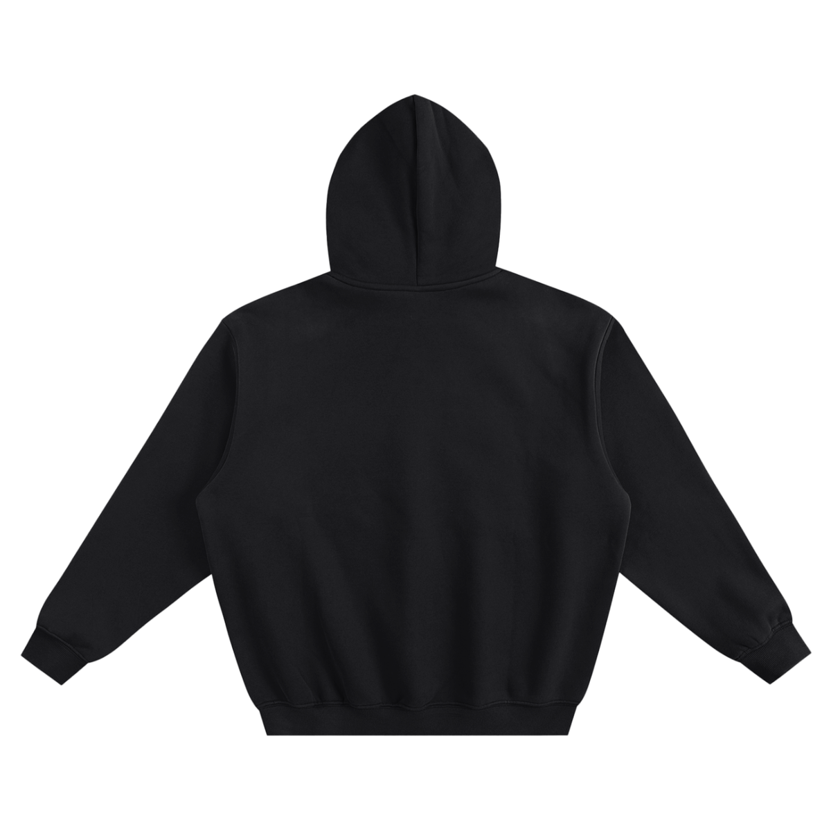 LIMITLESS DECREES Boxy Hoodie – Black & Dark Grey | Proverbs 8:15 Christian Hoodie