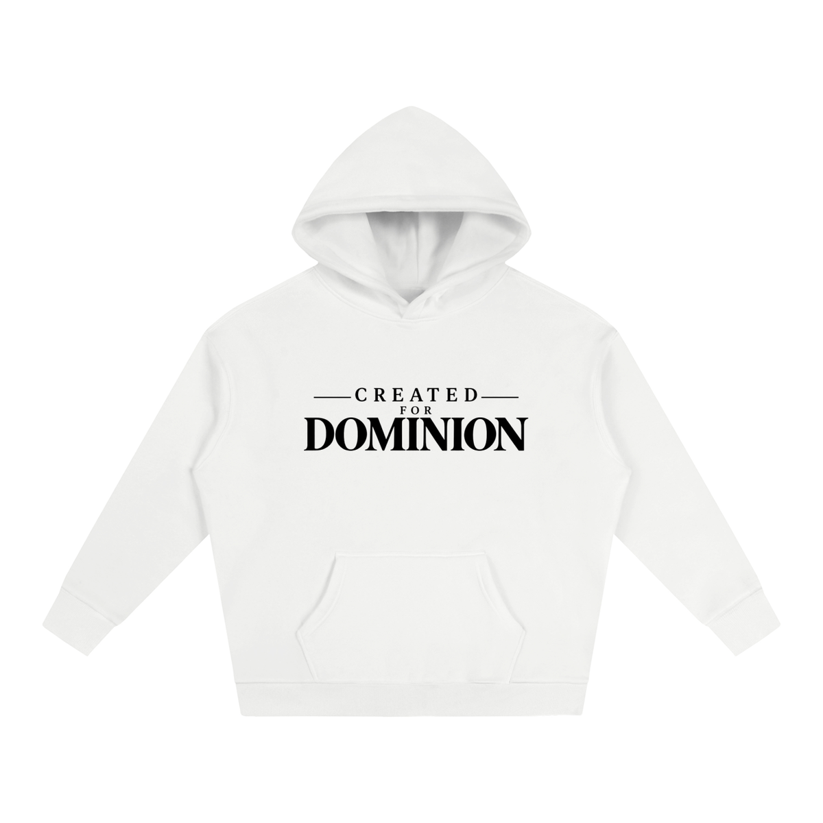 Created for Dominion Oversize Hoodie – White & Apricot | Men's Christian Hoodie