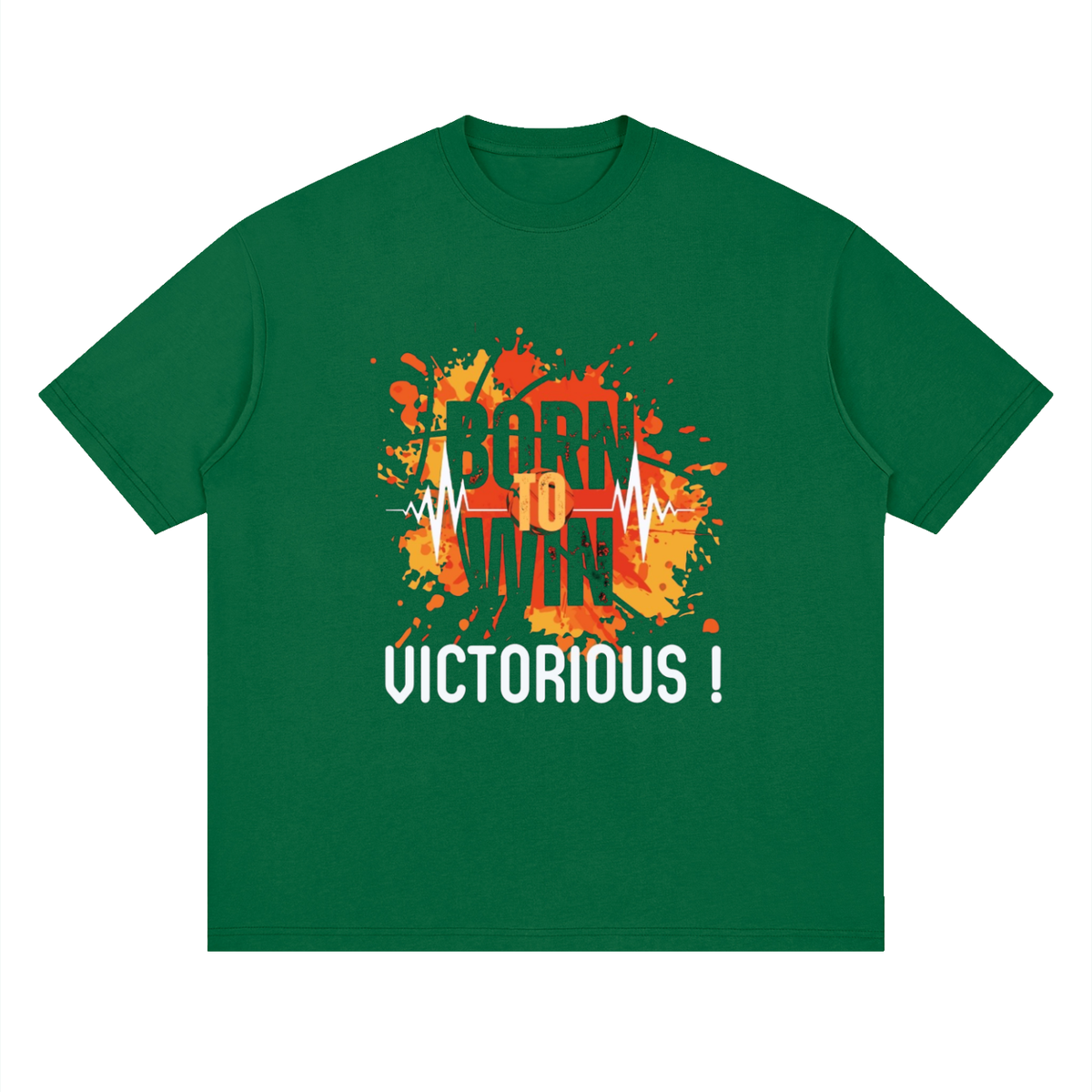 BORN TO WIN Oversized Tee | Men's Christian Streetwear T-Shirt