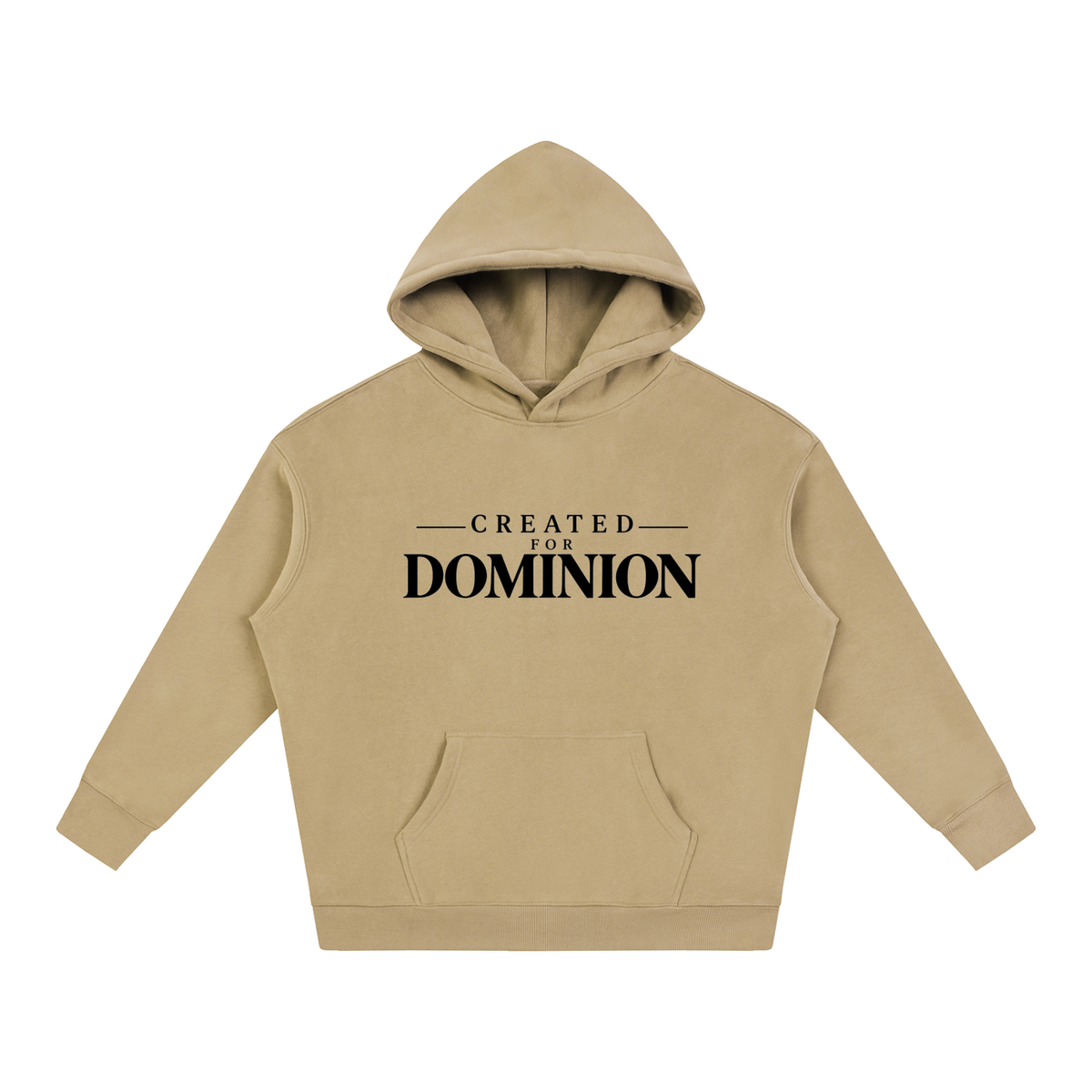 Created for Dominion Oversize Hoodie – White & Apricot | Men's Christian Hoodie
